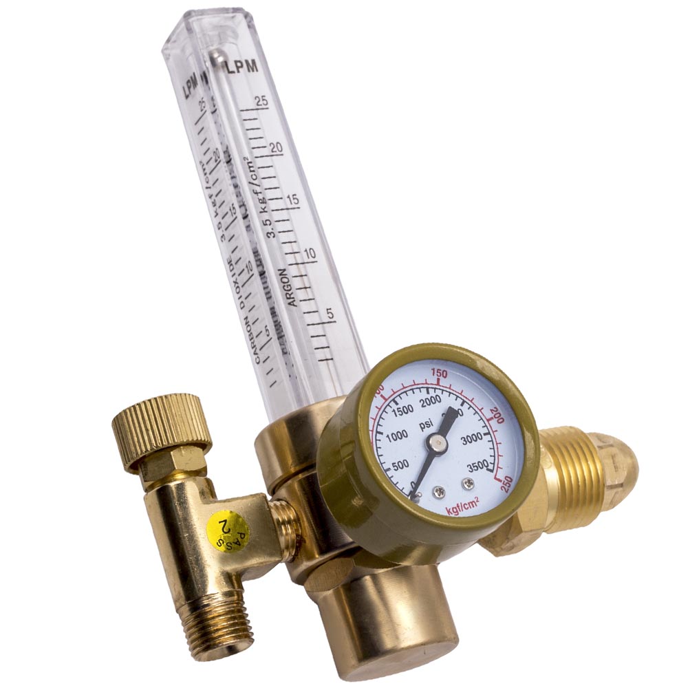 Argon CO2 Weld Gauge Gas Welder Tig Flow Meter Pressure Regulator