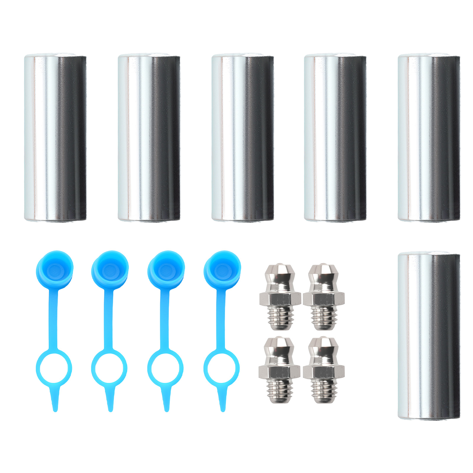 4x Adjustable Upper Rear + Front Control Arms Set for 1997-2006 Jeep Wrangler TJ