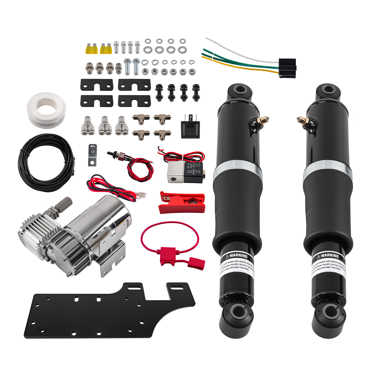 Motorcycle Air Ride Suspension Kit For Harley-Davidson Touring Models 1994-2023