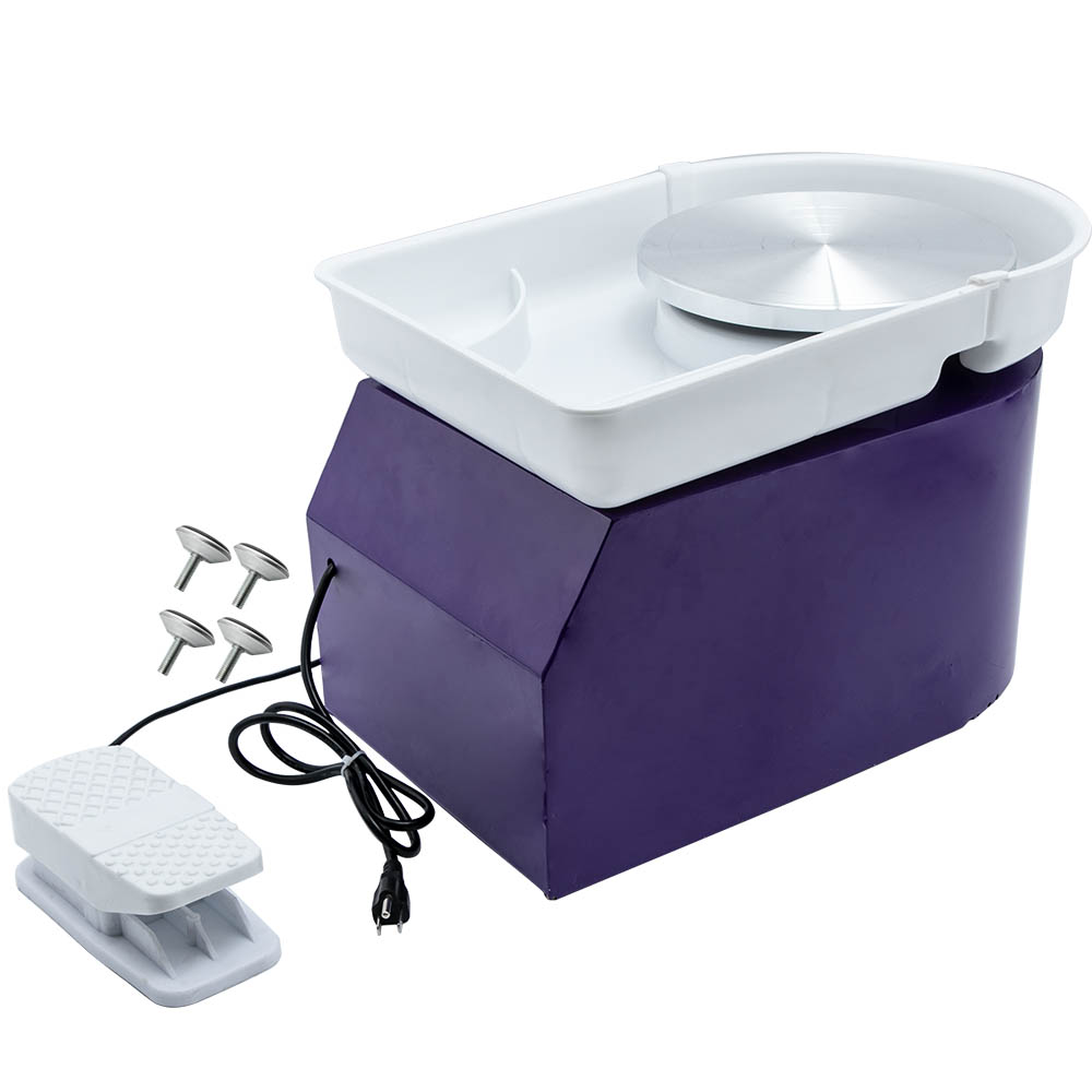 350W 110V 25cm/9.84'' Electric Pottery Wheel Ceramic Machine Art Clay Craft
