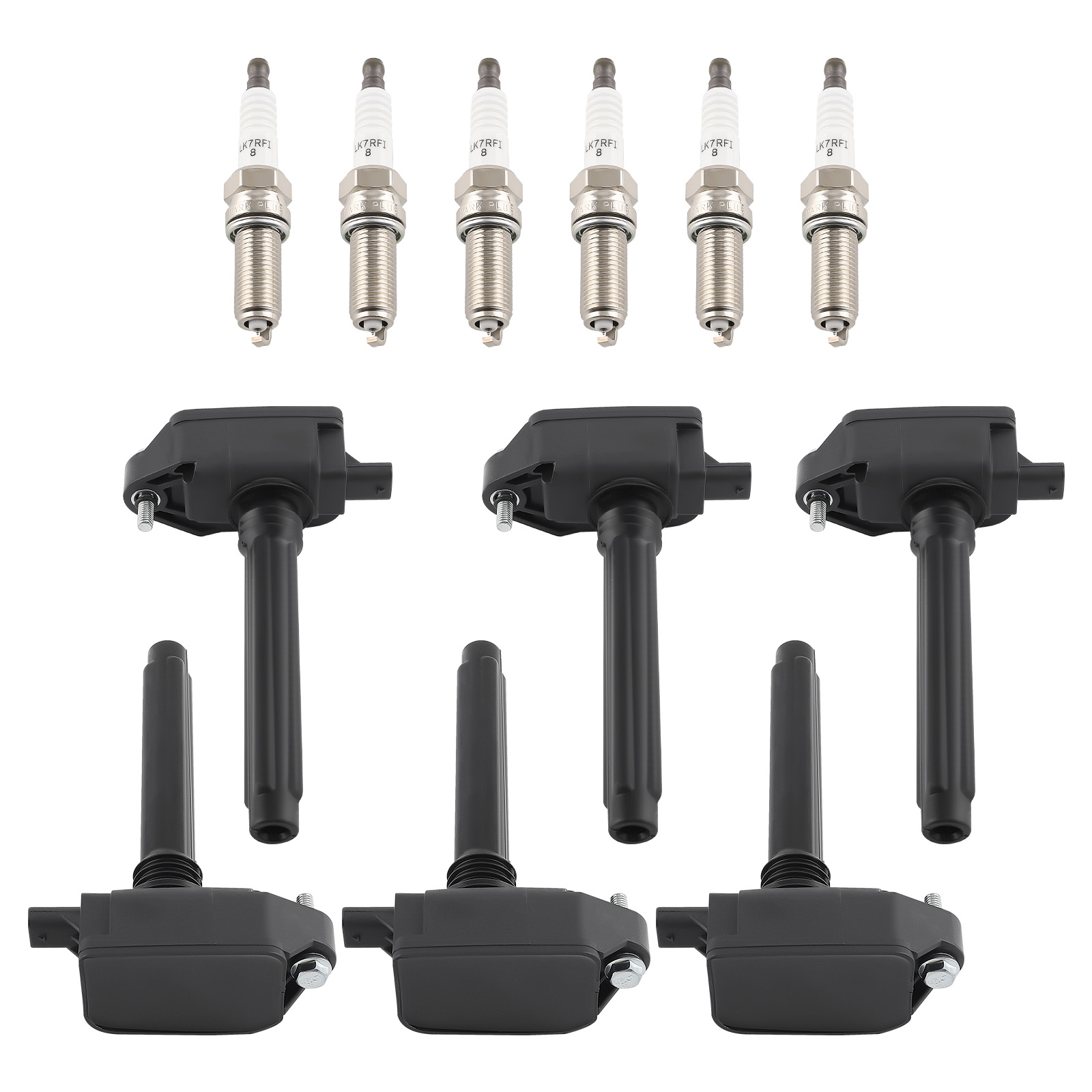 6 Ignition Coils & Spark Plugs For Chrysler Dodge Ram 1500 3.6L V6 2019 UF807