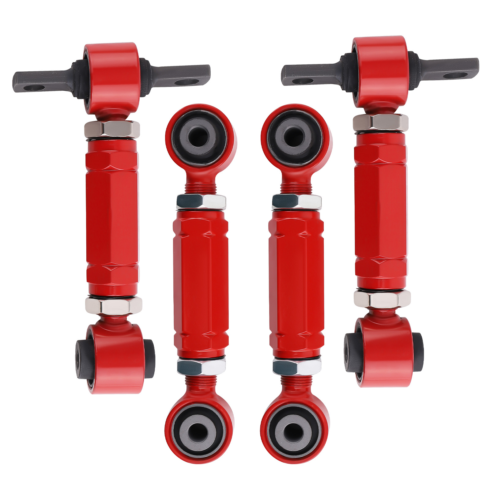 4PCS Rear Camber Toe Arm Kit for Honda Civic 88-00 EF EG EK Integra 90-01 DA DC2