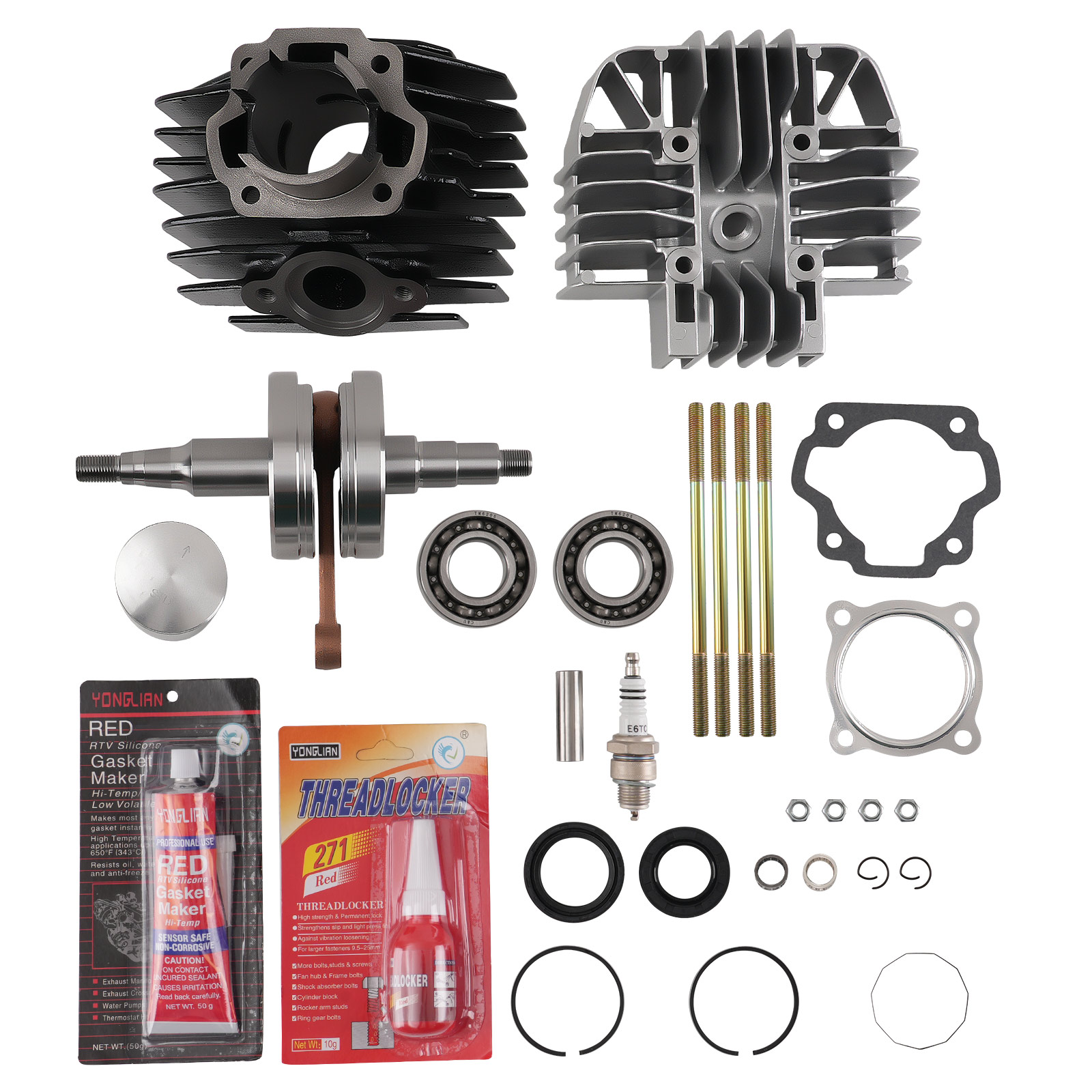 Top End Motor Rebuild Kit for YAMAHA PW80 83-06 Motorcycle 80cc Engine Parts