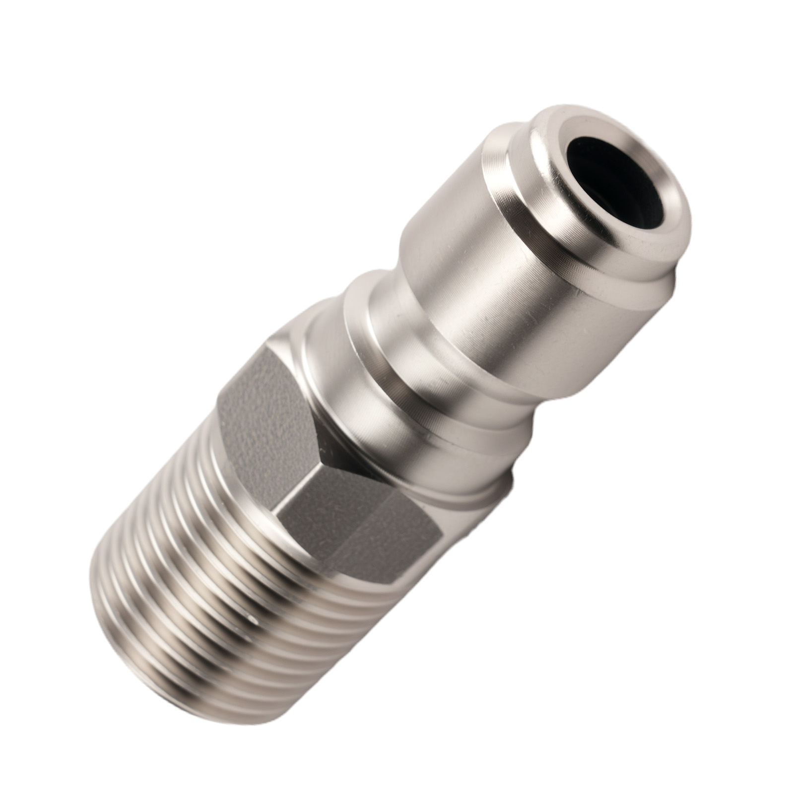 3/8 Inch NPT Quick Connect Plug Fitting Pressure Washer Adapter Steel 4Pcs