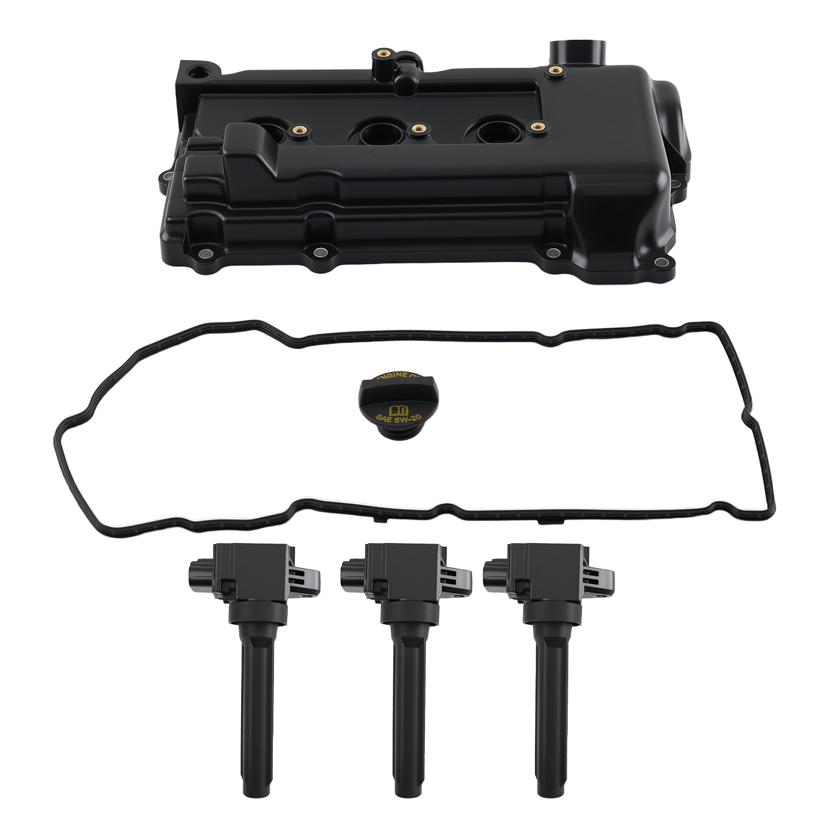Valve Cover with 3 Ignition Coils for 17-22 Mitsubishi Mirage G4 1.2L 3A92