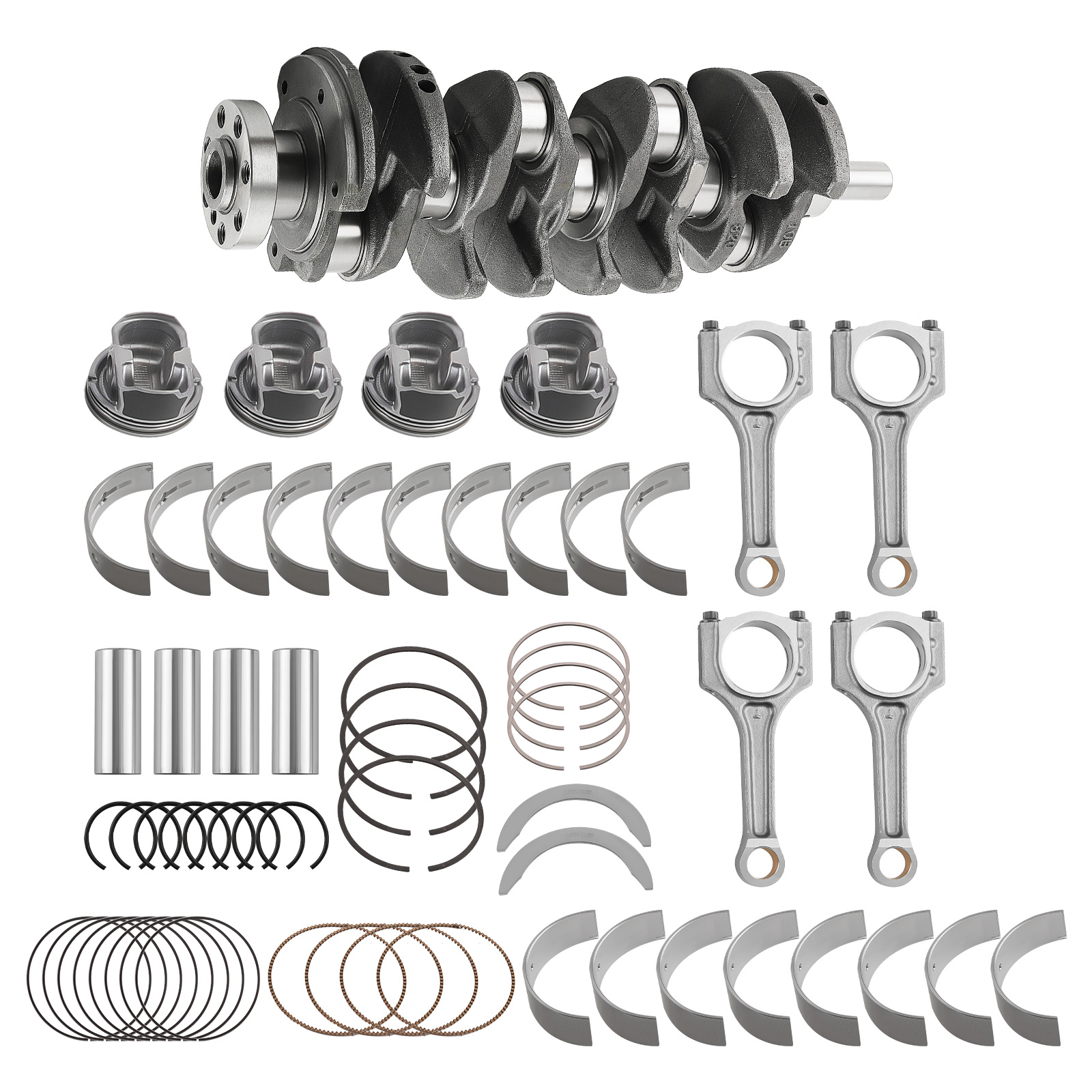 NEW G4KH Engine Rebuild Kit Crankshaft & Rods & Bearing For Hyundai Kia 2.0L
