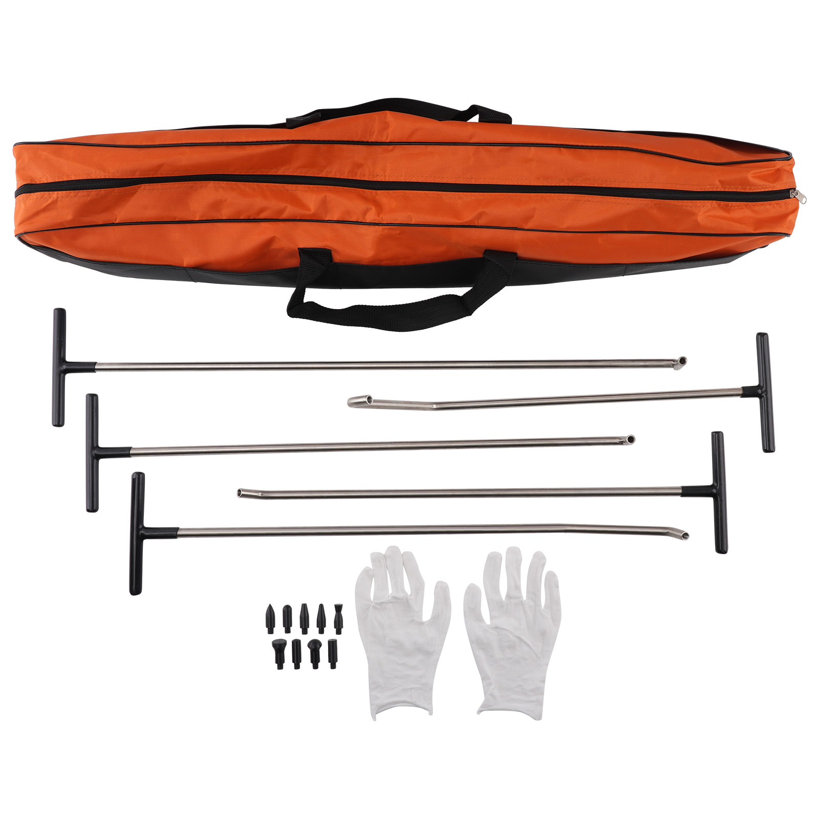 16 Pcs Paintless Dent Repair Rods Kit Stainless Steel Removal Tool Set