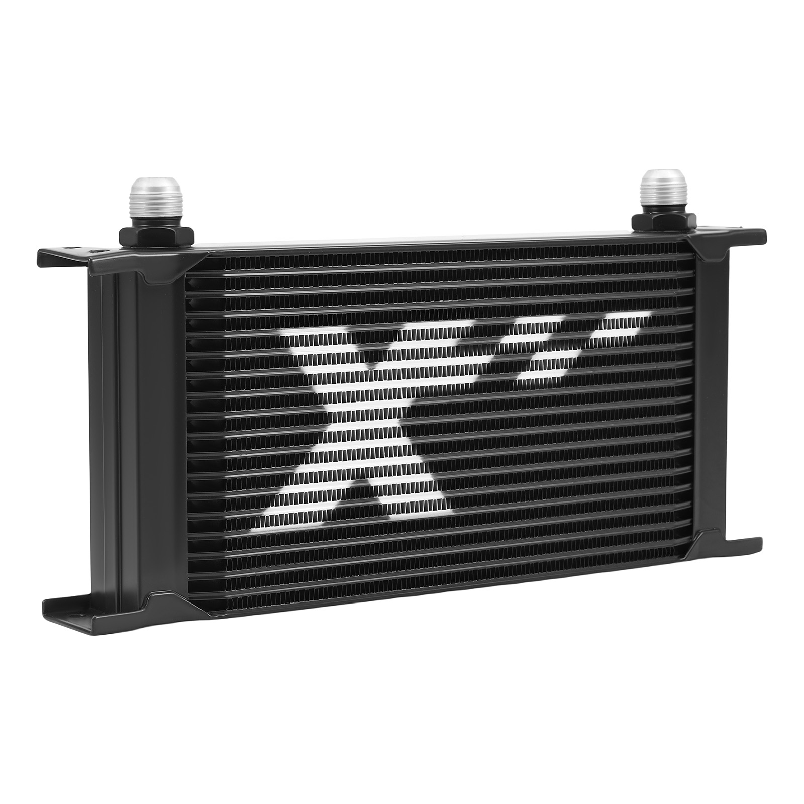 Aluminum 19 Row Transmission Oil Cooler Universal 10AN Engine Cooler Black Kit