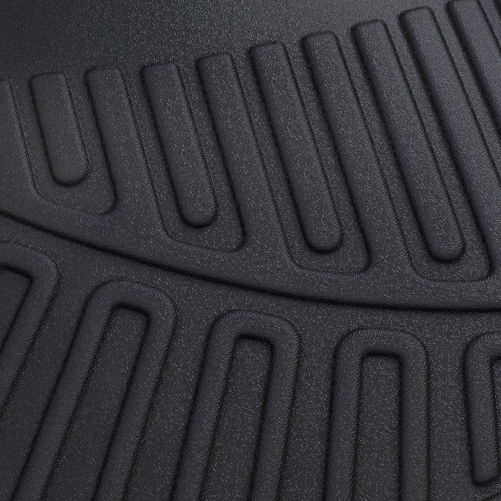 All Weather Floor Mats for Toyota Tacoma Double Cab 2018-2023 Black TPE