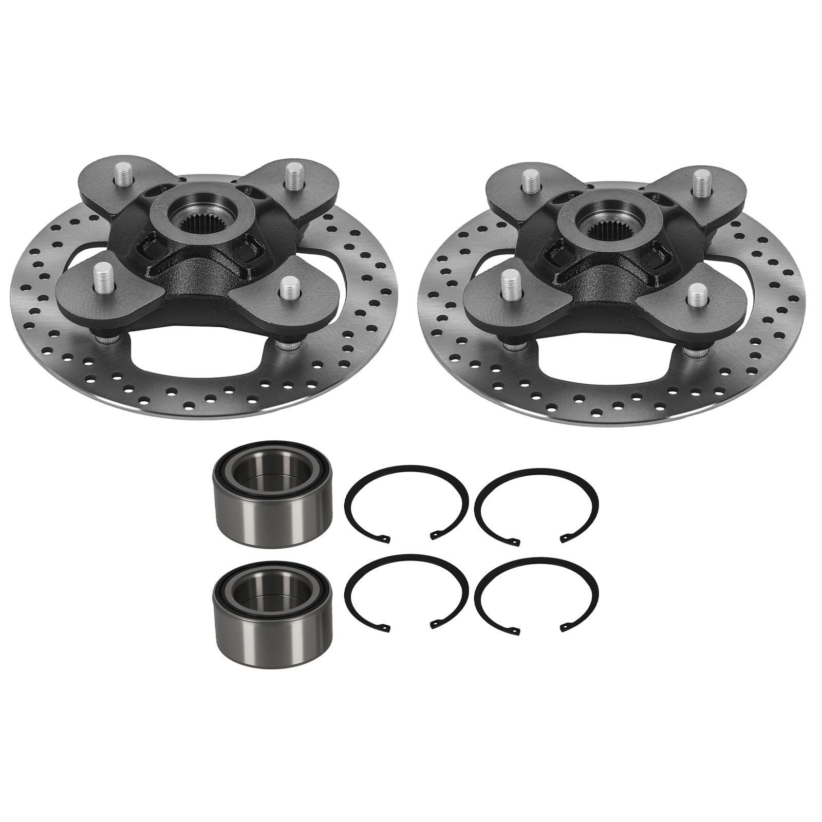 Wheel Hub Rotor Bearing Front Rear for Polaris RZR XP 1000 2014-22 W/Studs