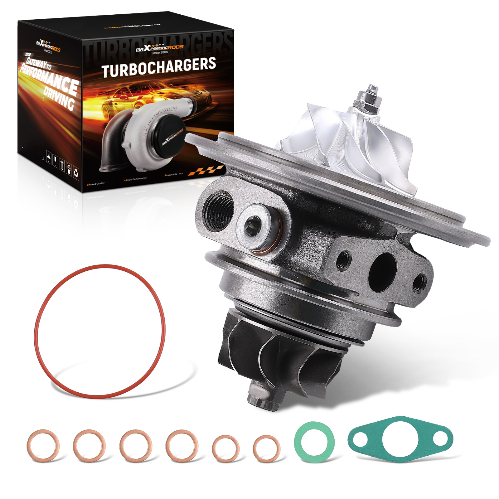 Left Billet Turbo Cartridge Core for INFINITI Q60 Q50 3.0 Red Sport 400 2016-21