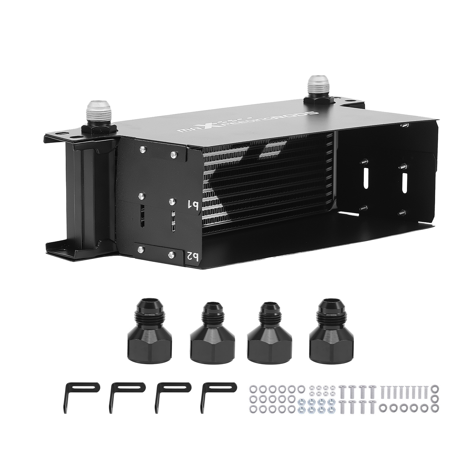 13 Row Aluminum Oil Cooler Universal 10AN Transmission Engine with Bracket Kit