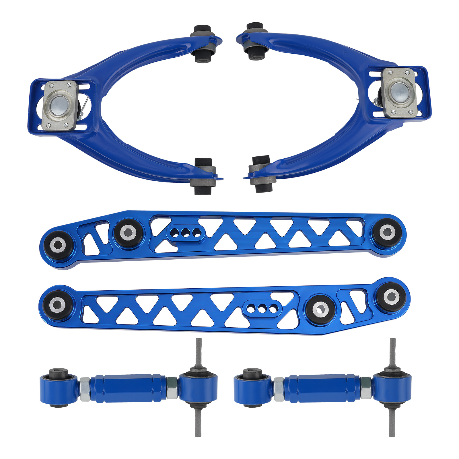 Rear Lower & Front Upper Control Arms + Rear Camber Kit For 96-00 Honda Civic