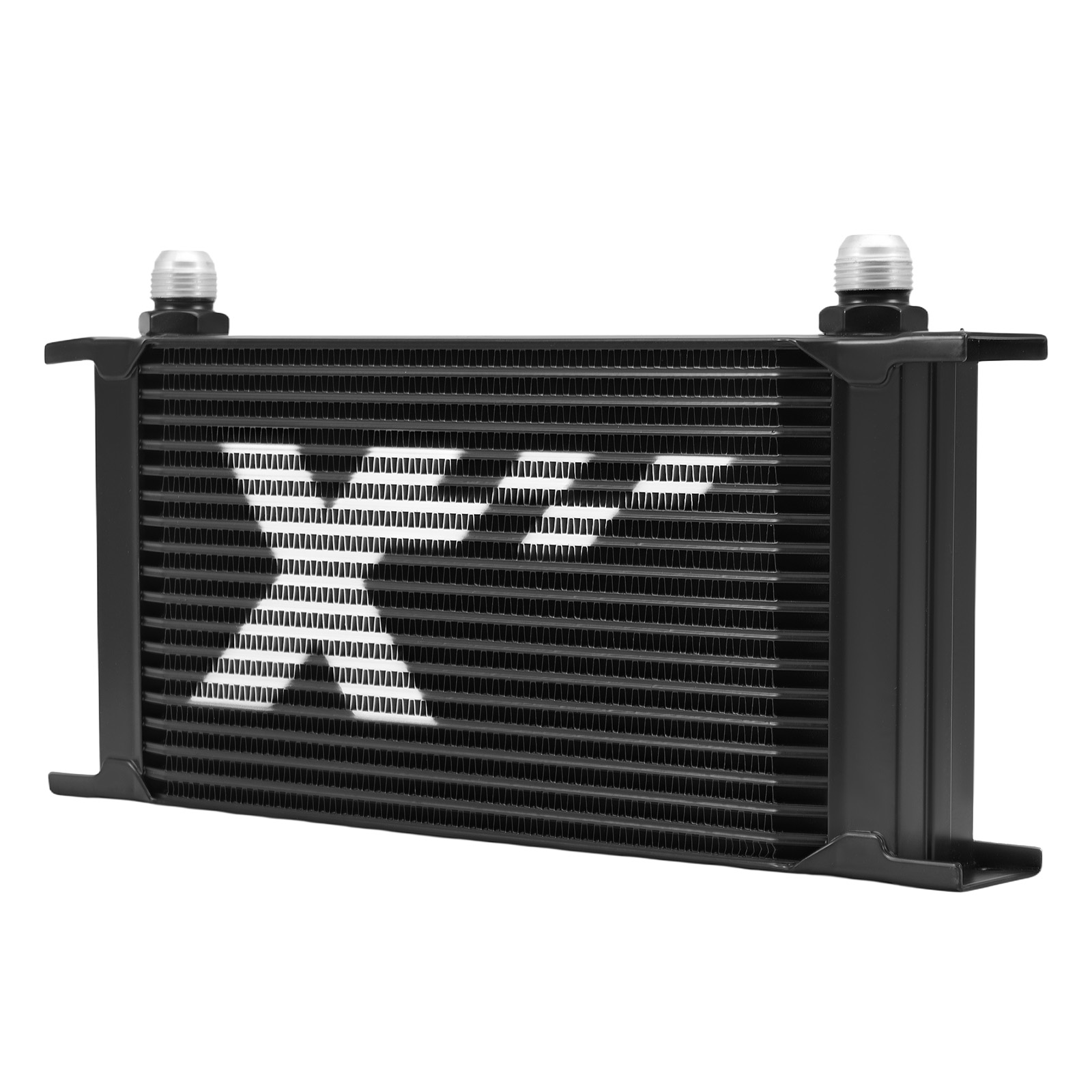 Aluminum 19 Row Transmission Oil Cooler Universal 10AN Engine Cooler Black Kit