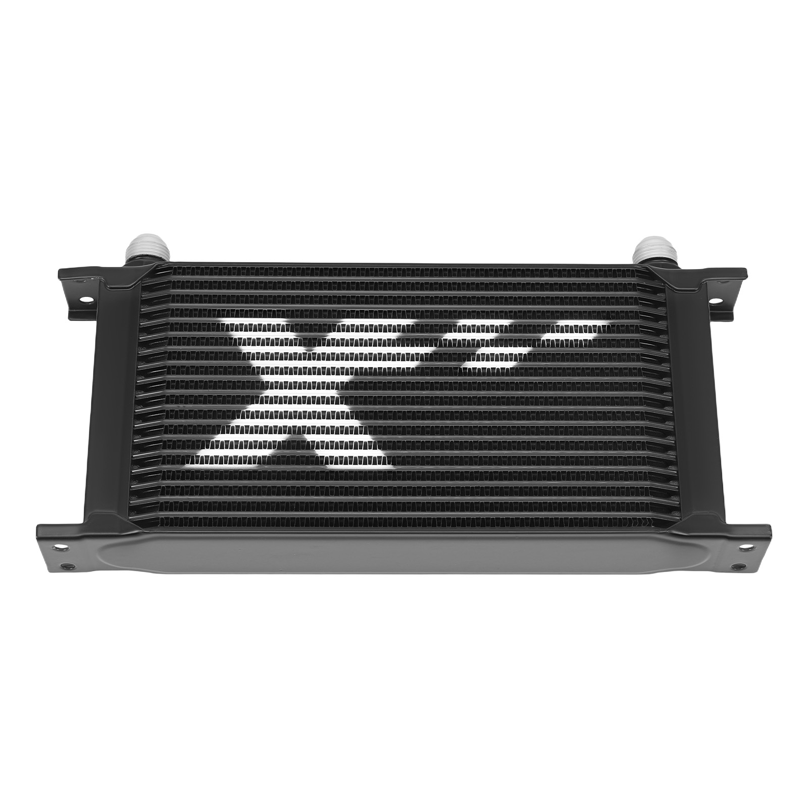 Aluminum 19 Row Transmission Oil Cooler Universal 10AN Engine Cooler Black Kit