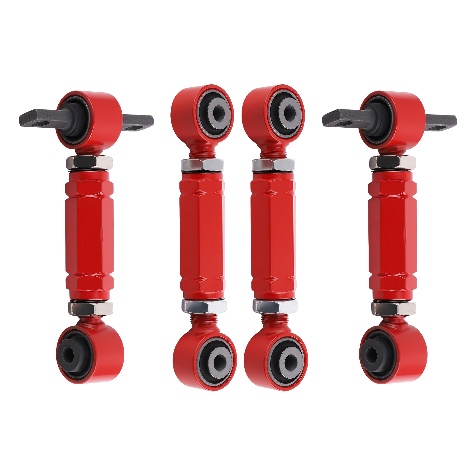 4PCS Rear Camber Toe Arm Kit for Honda Civic 88-00 EF EG EK Integra 90-01 DA DC2