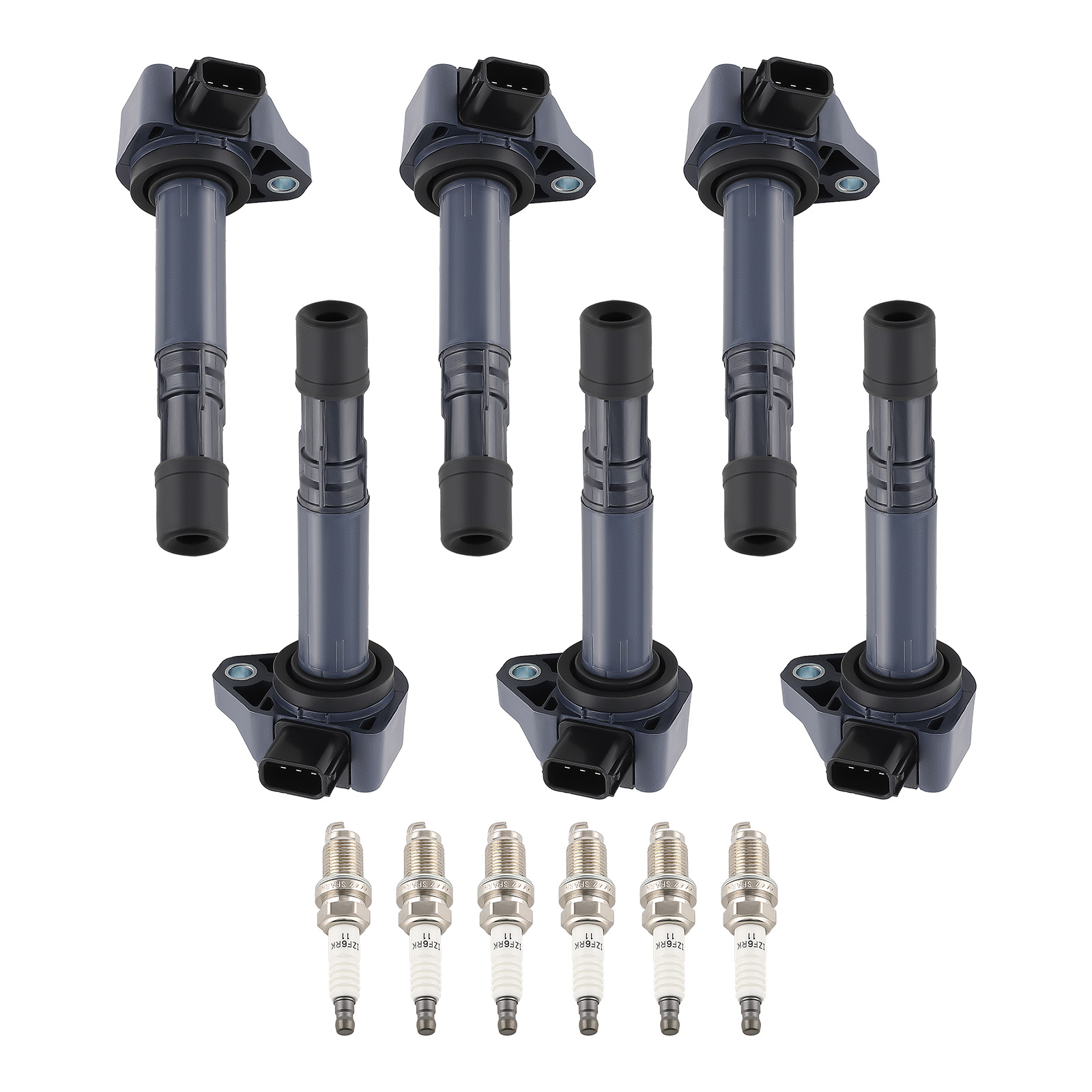6 Ignition Coils & Spark Plugs For Acura MDX Honda Pilot V6 3.5L 2006-2008 UF400