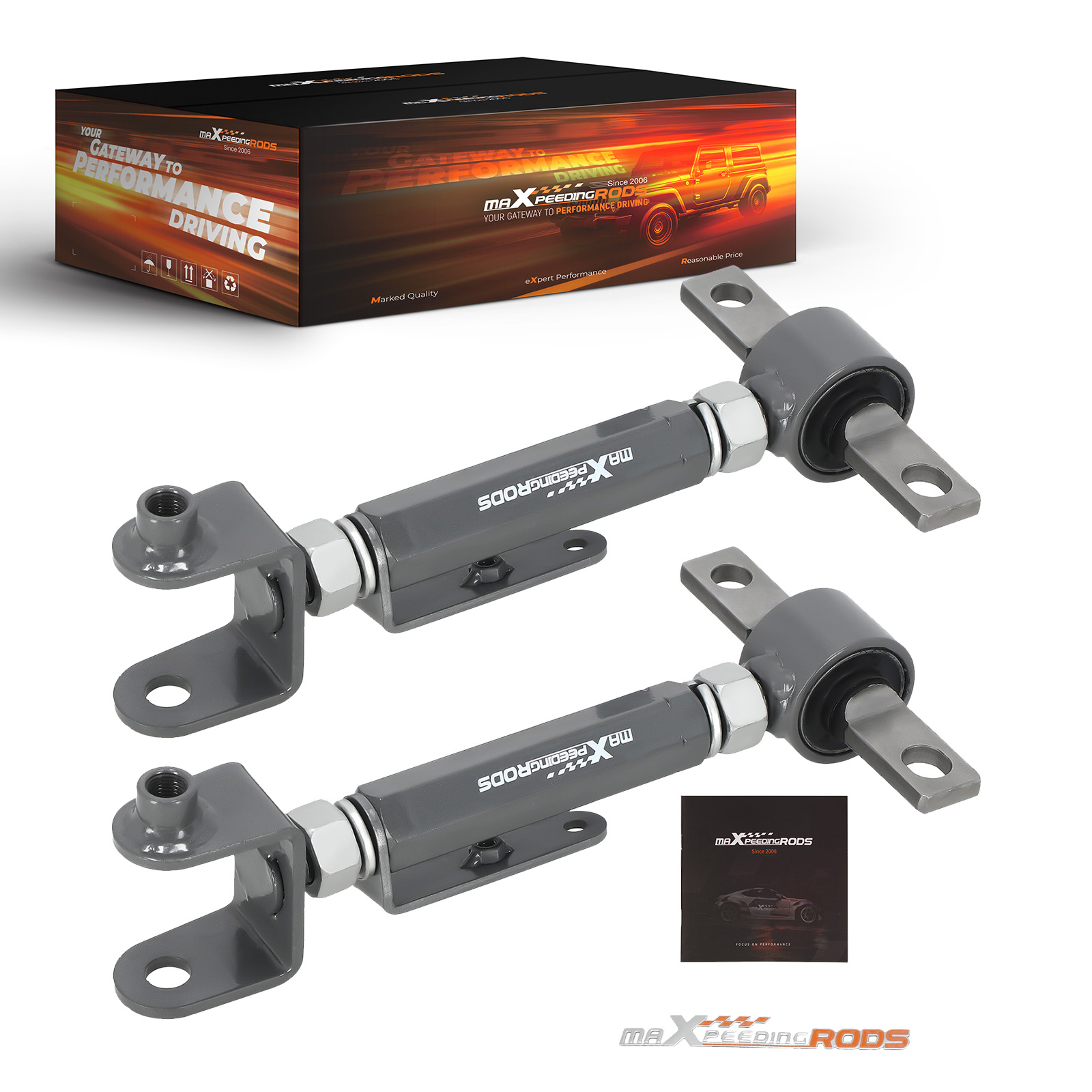 2x Adjustable Rear Camber Kit for 02-06 Acura RSX 01-05 Honda Civic DX EX HX LX