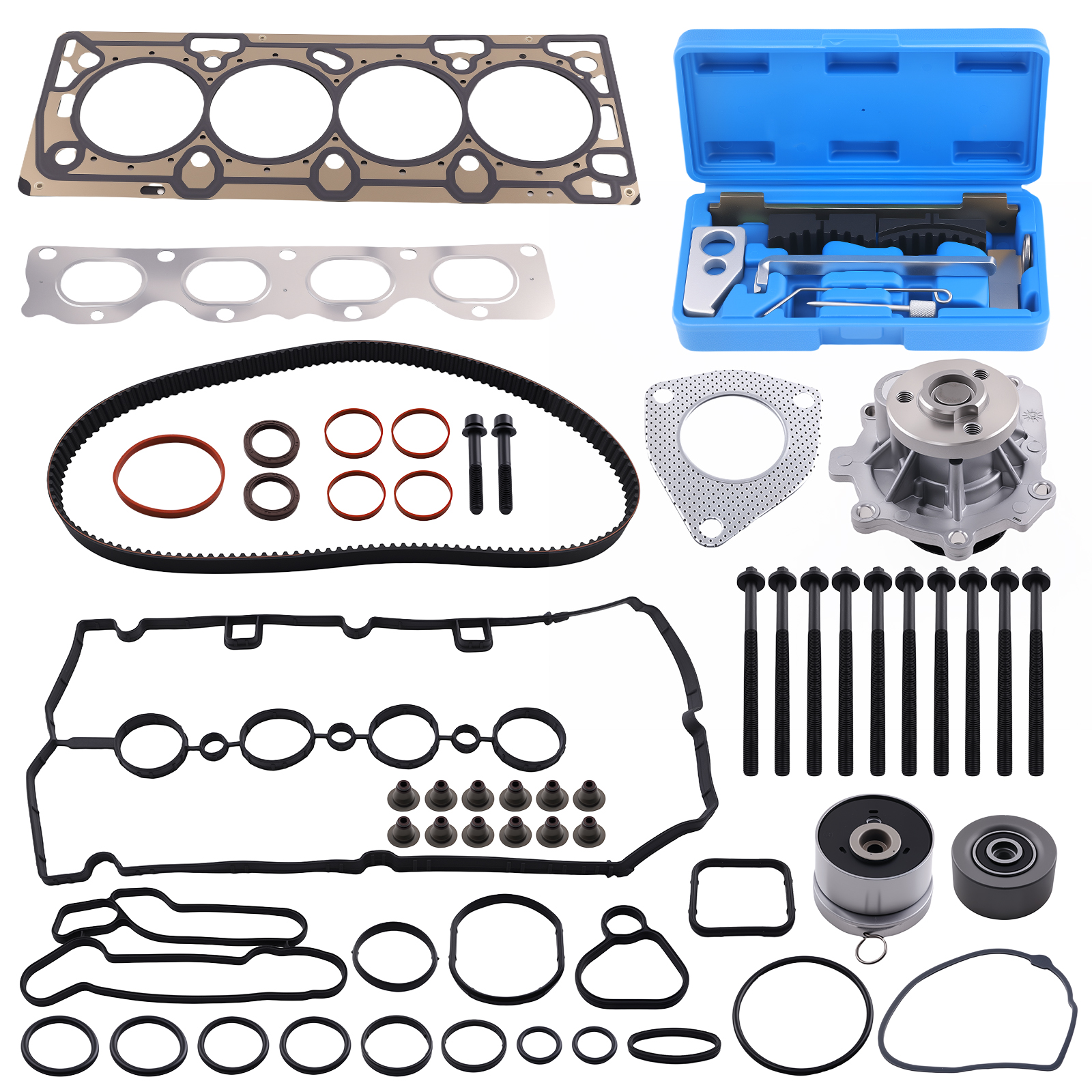Head Gasket Set & Water Pump Kit For Chevrolet Cruze Sonic 1.8L DOHC 12-2018