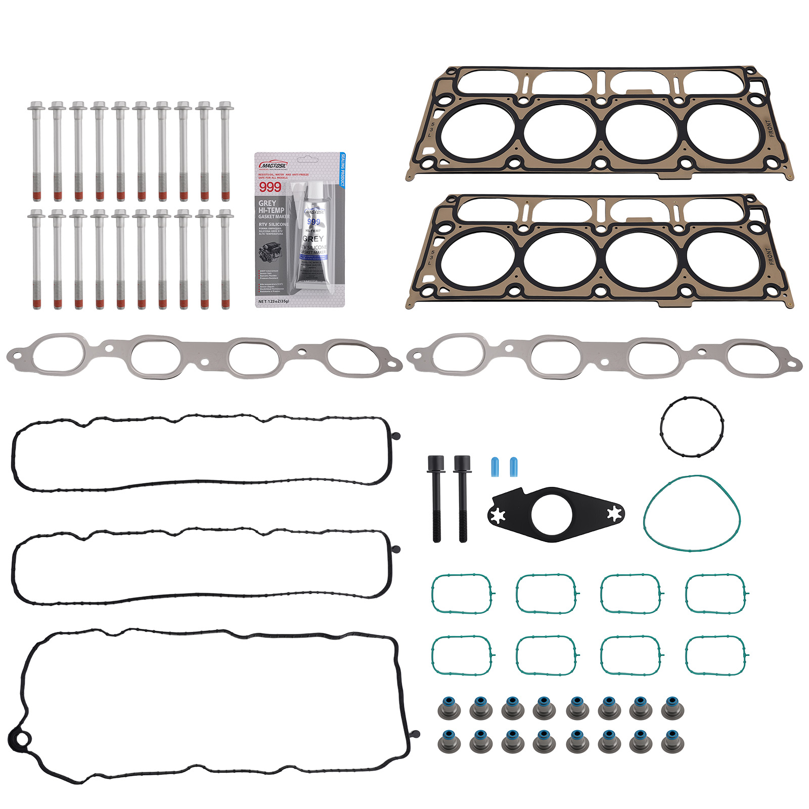 Head Gasket Set Bolts For GMC Sierra 1500 Yukon Chevrolet Silverado 5.3L 14-20