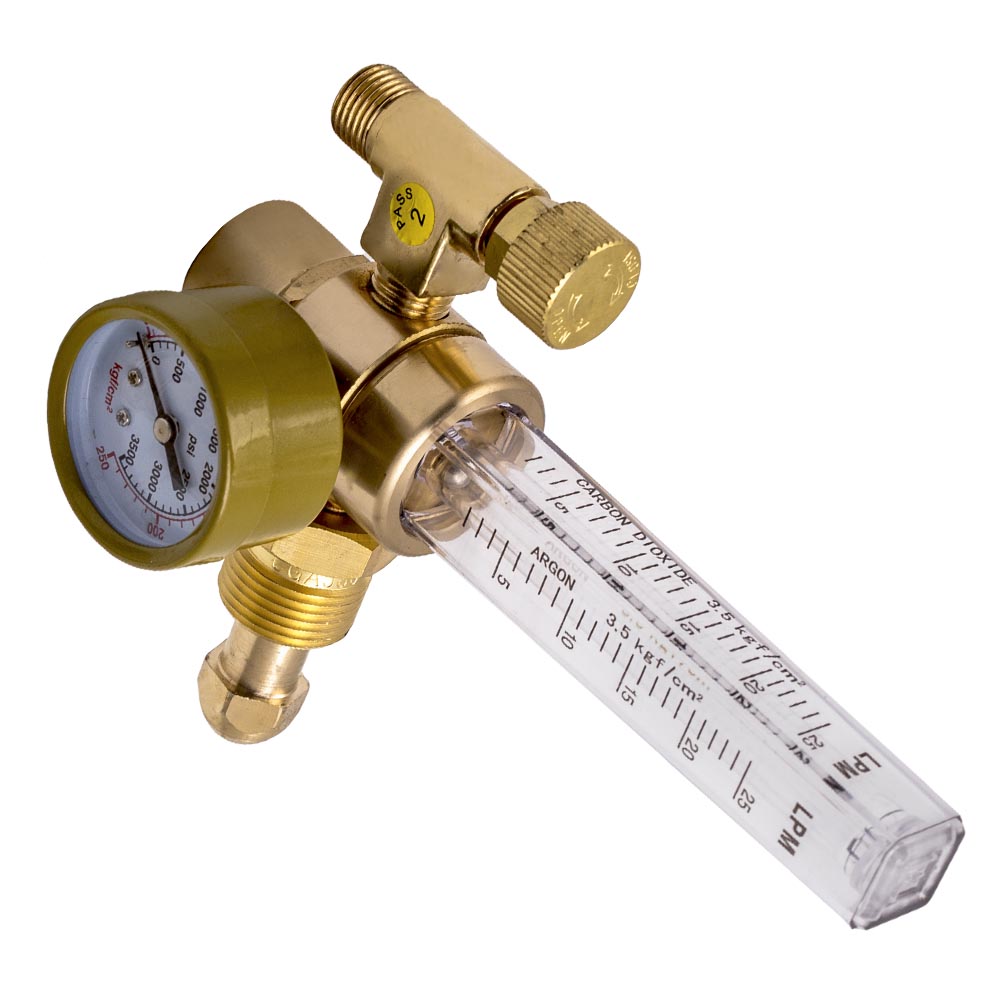 Argon CO2 Weld Gauge Gas Welder Tig Flow Meter Pressure Regulator