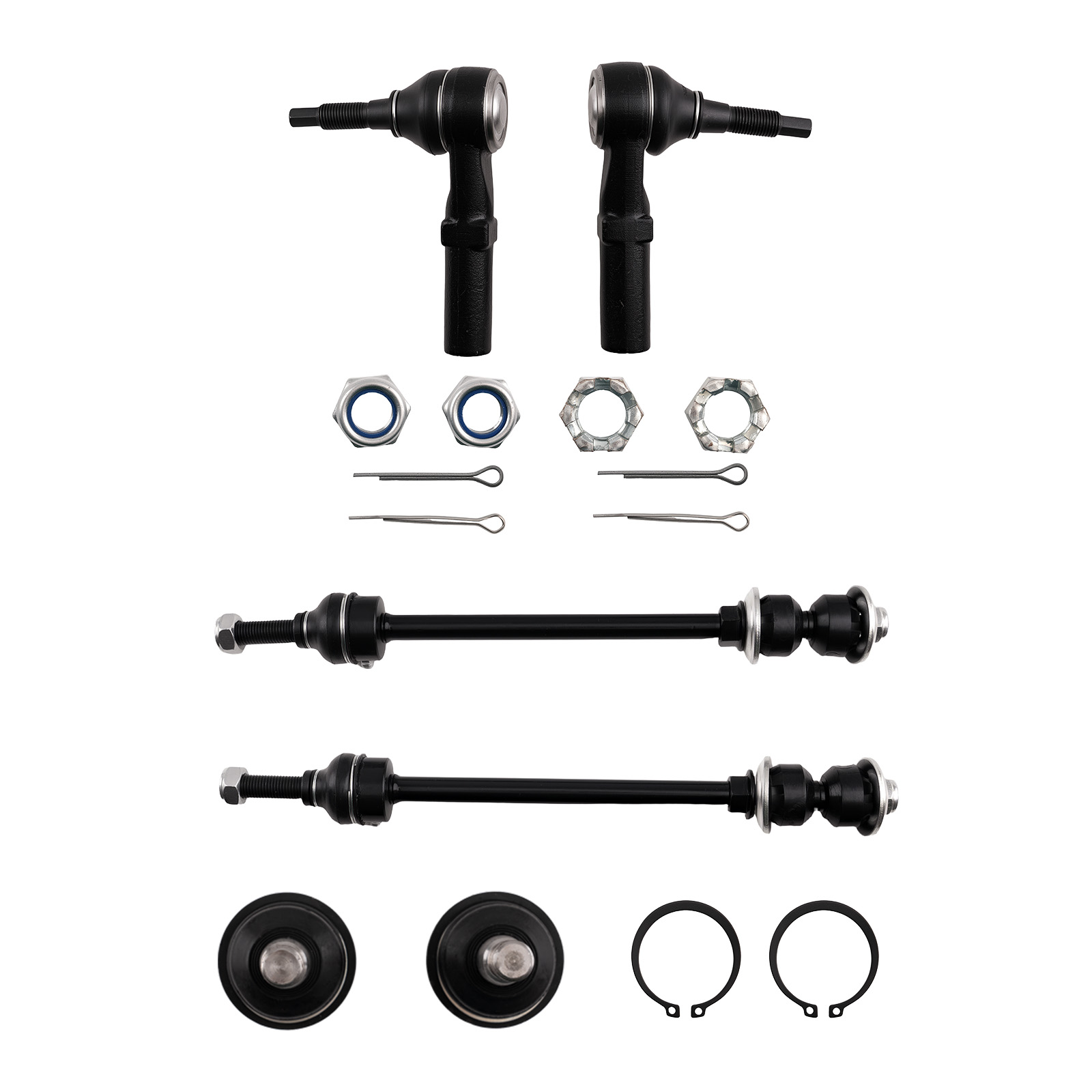 8pcs Front Upper Control Arm w/ Ball Joints Tie Rod for Dodge Ram 1500 02-05 RWD
