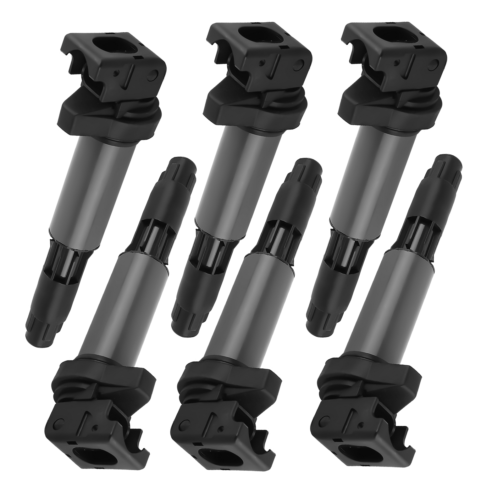 6 Ignition Coils & Spark Plugs For BMW 320i 325Ci 325i 325xi 330Ci UF522 7092