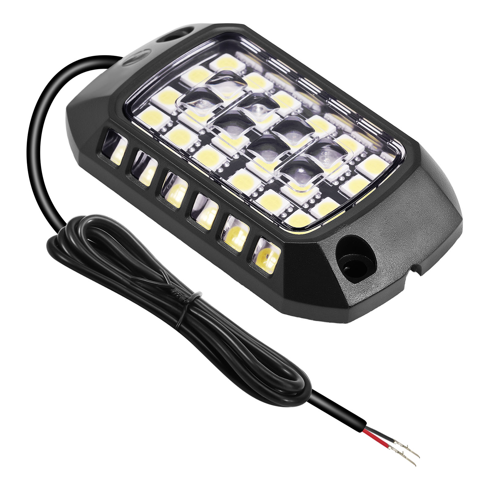 Universal Rock Lights Kit 12 Pods For Truck ATV UTV SUV Jeep White LED 6000K