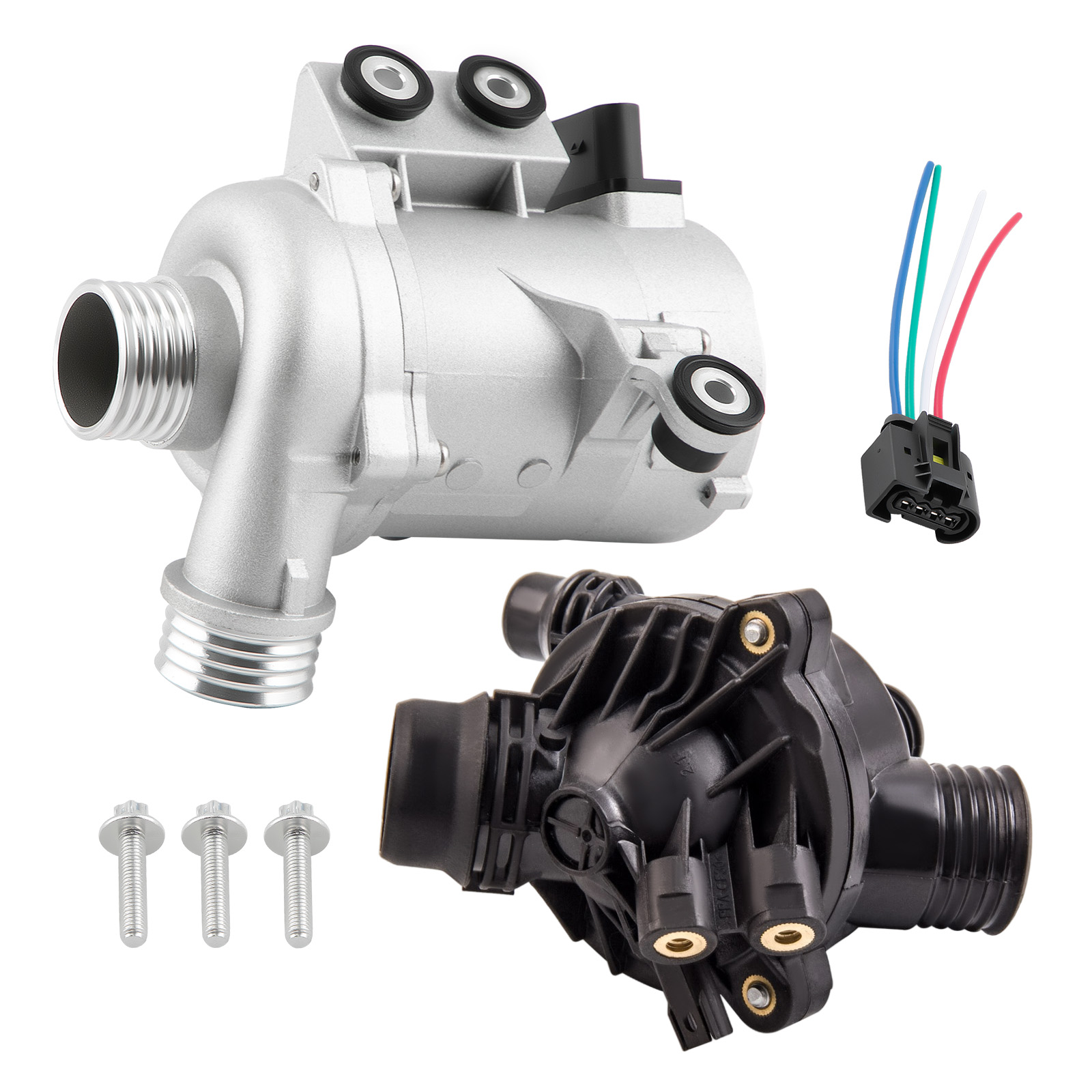 Water Pump Bolts Thermostat for BMW 325i/325xi/X3/X5/Z4 11537549476 11537544788