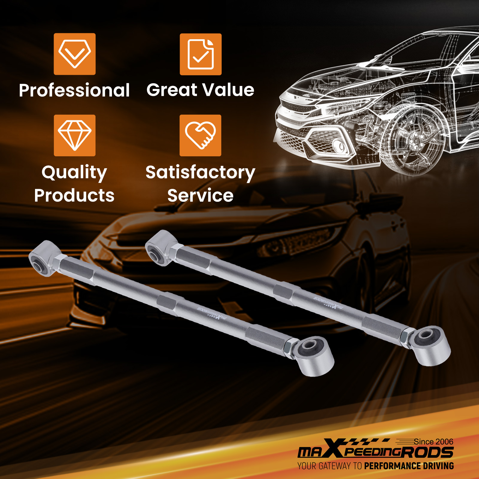 WHY CHOOSE OUR ADJUSTABLE CONTROL ARM?